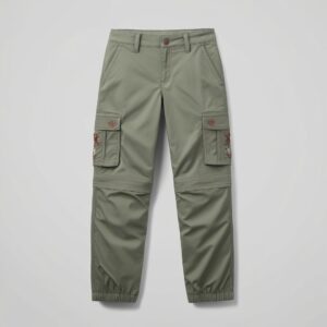 Custom women's cargo pants with multiple pockets and a relaxed fit, perfect for personalized streetwear fashion.