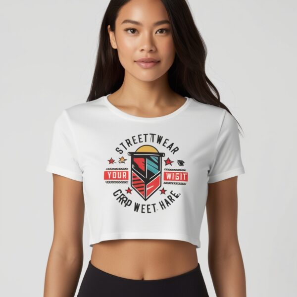 Custom Women's Crop Top | Trendy & Personalized Streetwear - Image 3