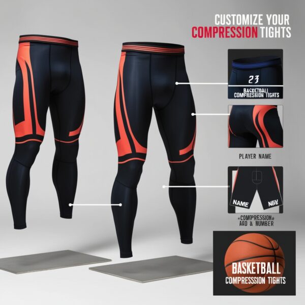 Basketball compression tights
